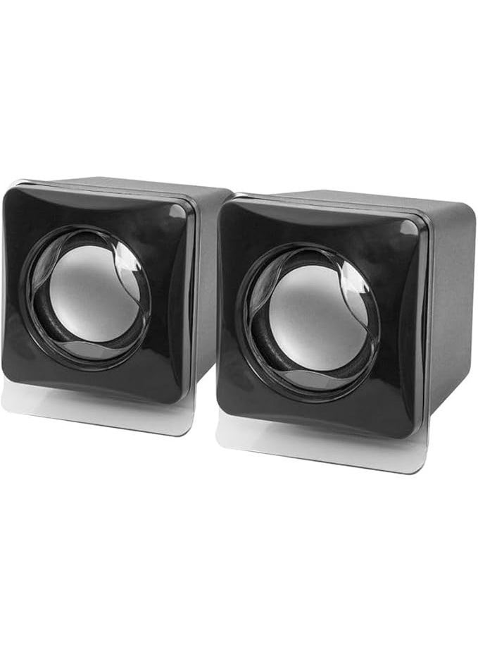 KISONLI V410 Multimedia Speakers 2.0 Channel USB Powered Speaker Set with AUX Input | Volume Control | Stereo Surround Sound | Magnetic Shielding | Desktop Laptop Wired Mini Speaker System - Image 2